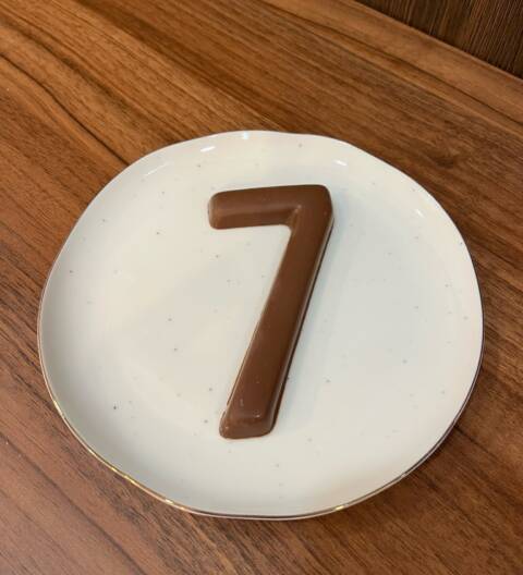 Čokoládové číslo 7 | Mléčná čokoláda